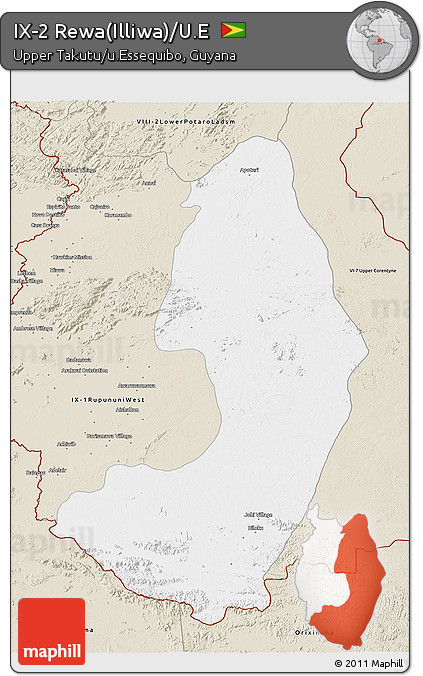 Classic Style 3D Map of IX-2 Rewa(Illiwa)/U.E