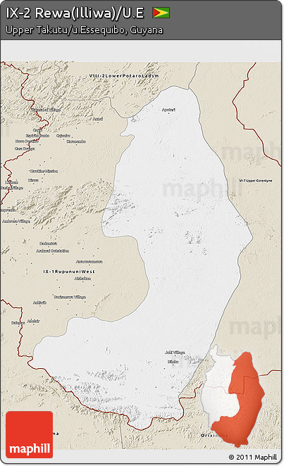 Classic Style 3D Map of IX-2 Rewa(Illiwa)/U.E