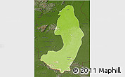 Physical 3D Map of IX-2 Rewa(Illiwa)/U.E, darken