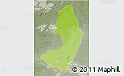 Physical 3D Map of IX-2 Rewa(Illiwa)/U.E, semi-desaturated