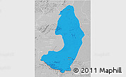 Political 3D Map of IX-2 Rewa(Illiwa)/U.E, lighten, desaturated