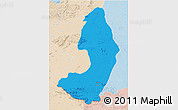 Political 3D Map of IX-2 Rewa(Illiwa)/U.E, lighten