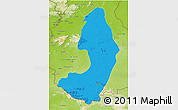 Political 3D Map of IX-2 Rewa(Illiwa)/U.E, physical outside