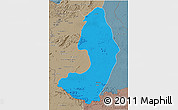 Political 3D Map of IX-2 Rewa(Illiwa)/U.E, semi-desaturated