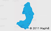 Political 3D Map of IX-2 Rewa(Illiwa)/U.E, single color outside