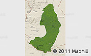 Satellite 3D Map of IX-2 Rewa(Illiwa)/U.E, shaded relief outside