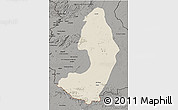 Shaded Relief 3D Map of IX-2 Rewa(Illiwa)/U.E, darken, semi-desaturated