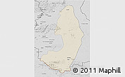 Shaded Relief 3D Map of IX-2 Rewa(Illiwa)/U.E, desaturated