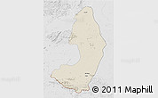 Shaded Relief 3D Map of IX-2 Rewa(Illiwa)/U.E, lighten, desaturated