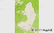 Shaded Relief 3D Map of IX-2 Rewa(Illiwa)/U.E, physical outside