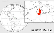 Blank Location Map of IX-2 Rewa(Illiwa)/U.E