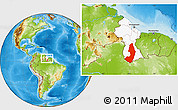 Physical Location Map of IX-2 Rewa(Illiwa)/U.E, highlighted country, within the entire country