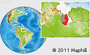 Physical Location Map of IX-2 Rewa(Illiwa)/U.E, highlighted country, highlighted parent region
