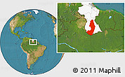 Satellite Location Map of IX-2 Rewa(Illiwa)/U.E, highlighted country