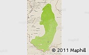 Physical Map of IX-2 Rewa(Illiwa)/U.E, shaded relief outside