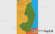 Satellite Map of IX-2 Rewa(Illiwa)/U.E, political outside