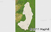 Shaded Relief Map of IX-2 Rewa(Illiwa)/U.E, satellite outside