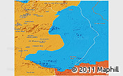 Political Panoramic Map of IX-2 Rewa(Illiwa)/U.E