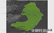 Satellite Panoramic Map of IX-2 Rewa(Illiwa)/U.E, darken, desaturated