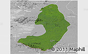 Satellite Panoramic Map of IX-2 Rewa(Illiwa)/U.E, lighten, desaturated