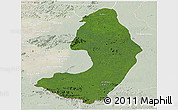Satellite Panoramic Map of IX-2 Rewa(Illiwa)/U.E, lighten