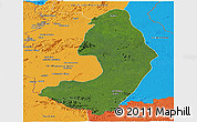 Satellite Panoramic Map of IX-2 Rewa(Illiwa)/U.E, political outside