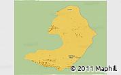 Savanna Style Panoramic Map of IX-2 Rewa(Illiwa)/U.E, single color outside