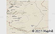 Shaded Relief Panoramic Map of IX-2 Rewa(Illiwa)/U.E