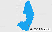 Political Simple Map of IX-2 Rewa(Illiwa)/U.E, single color outside