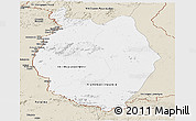 Classic Style Panoramic Map of Upper Takutu/u.Essequibo