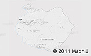 Silver Style Panoramic Map of Upper Takutu/u.Essequibo, single color outside