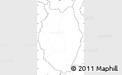 Blank Simple Map of Upper Takutu/u.Essequibo, no labels