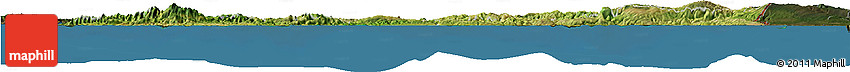 Satellite Horizon Map of Haiti, darken, land only