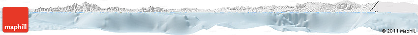Silver Style Horizon Map of Haiti, single color outside