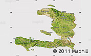 Satellite Map of Haiti, cropped outside