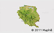 Satellite 3D Map of Nord-Est, cropped outside