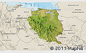 Satellite 3D Map of Nord-Est, shaded relief outside