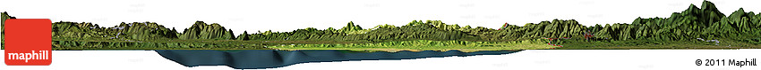 Satellite Horizon Map of Nord-Est, darken