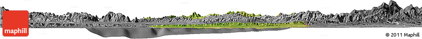 Satellite Horizon Map of Nord-Est, desaturated