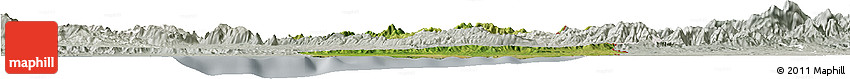 Satellite Horizon Map of Nord-Est, lighten, semi-desaturated