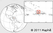 Blank Location Map of Nord-Est, highlighted country