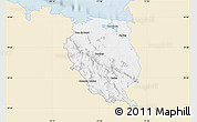 Classic Style Map of Nord-Est, single color outside