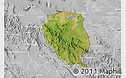 Satellite Map of Nord-Est, lighten, desaturated