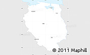 Silver Style Simple Map of Nord-Est, single color outside