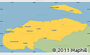 Savanna Style Simple Map of Nord-Ouest, single color outside