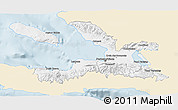 Classic Style 3D Map of Ouest, single color outside