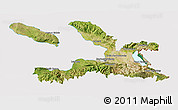 Satellite 3D Map of Ouest, cropped outside