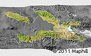Satellite 3D Map of Ouest, desaturated