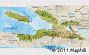 Satellite 3D Map of Ouest, shaded relief outside