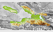 Physical Map of Ouest, desaturated